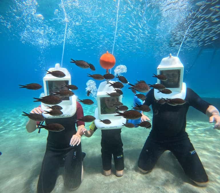 Paralimni Underwater Helmet Experience